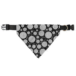 Black And White Yarn Pattern Print Over The Collar Dog Bandana
