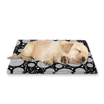 Black And White Yarn Pattern Print Pet Cooling Mat Cover