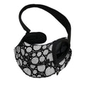 Black And White Yarn Pattern Print Pet Sling Carrier