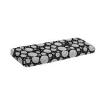 Black And White Yarn Pattern Print Piano Keyboard Cover