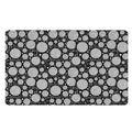 Black And White Yarn Pattern Print Polyester Doormat