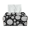 Black And White Yarn Pattern Print Rectangle Tissue Box Cover
