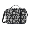 Black And White Yarn Pattern Print Shoulder Strap Bible Bag