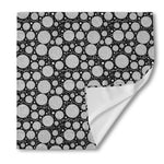 Black And White Yarn Pattern Print Silk Bandana