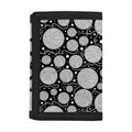 Black And White Yarn Pattern Print Trifold Wallet