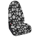 Black And White Yarn Pattern Print Waterproof Car Seat Cover