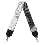 Black And White Yin Yang Mandala Print Bag Strap