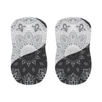 Black And White Yin Yang Mandala Print Bar Stool Covers