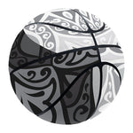 Black And White Yin Yang Mandala Print Basketball