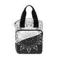 Black And White Yin Yang Mandala Print Bible Tote Bag