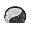 Black And White Yin Yang Mandala Print Coin Purse