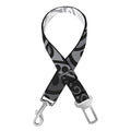 Black And White Yin Yang Mandala Print Dog Seat Belt