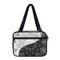 Black And White Yin Yang Mandala Print Double Strap Bible Bag