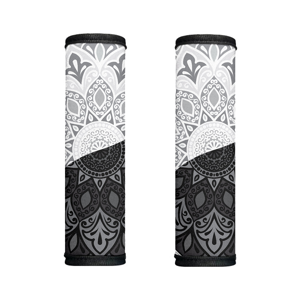 Black And White Yin Yang Mandala Print Handle Covers