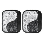 Black And White Yin Yang Mandala Print Handle Covers