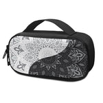 Black And White Yin Yang Mandala Print Insulin Cooler Travel Case