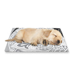 Black And White Yin Yang Mandala Print Pet Cooling Mat Cover