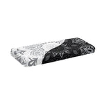 Black And White Yin Yang Mandala Print Piano Keyboard Cover