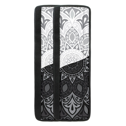 Black And White Yin Yang Mandala Print Refrigerator Handle Covers