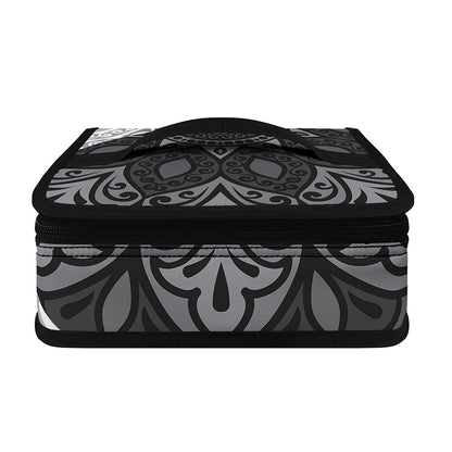 Black And White Yin Yang Mandala Print Small Lunch Bag