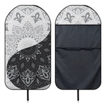 Black And White Yin Yang Mandala Print Waterproof Car Seat Cover
