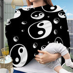 Black And White Yin Yang Pattern Print Baby Seat Cover