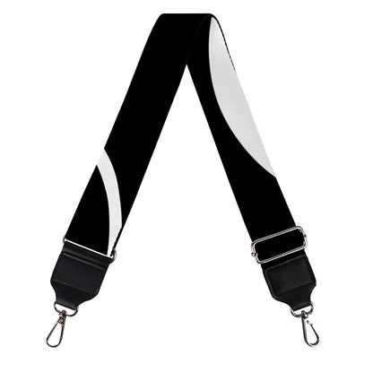 Black And White Yin Yang Pattern Print Bag Strap