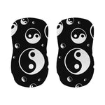 Black And White Yin Yang Pattern Print Bar Stool Covers