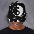 Black And White Yin Yang Pattern Print Baseball Cap