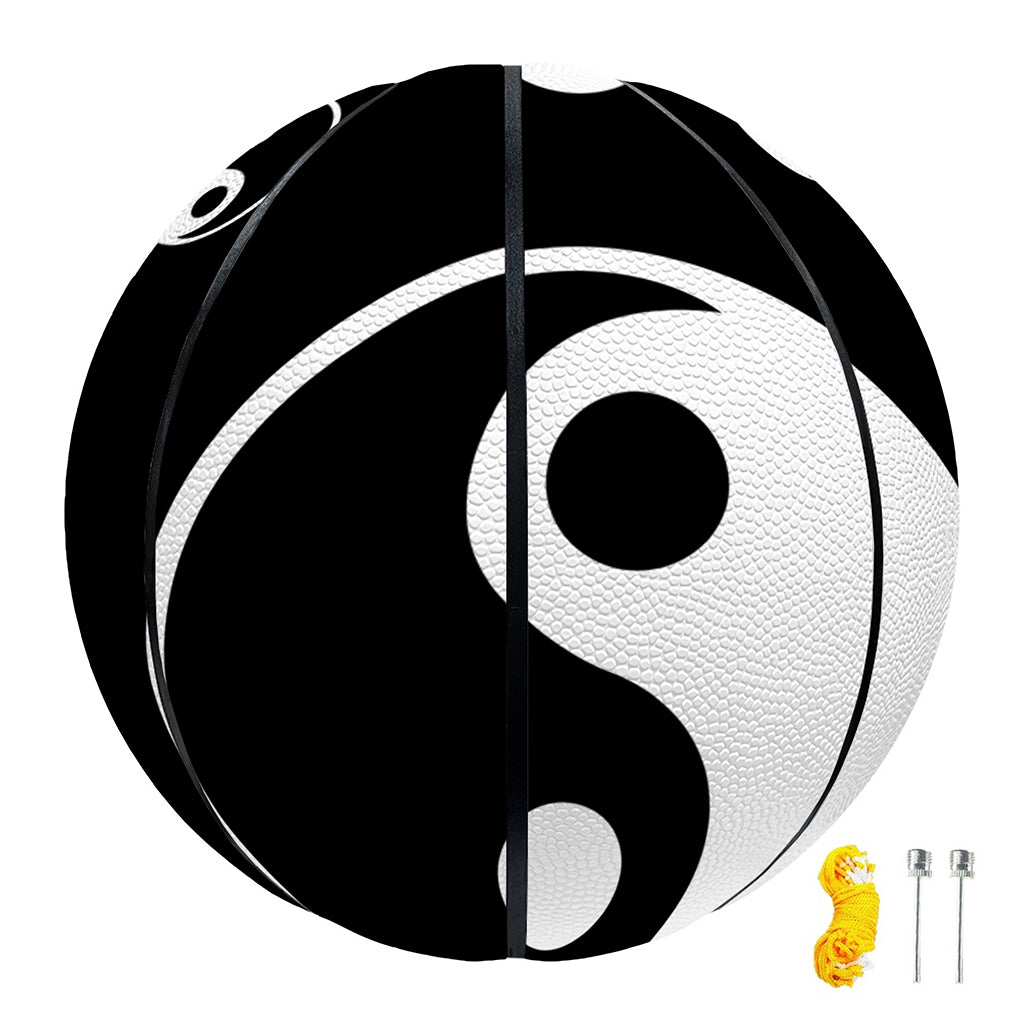 Black And White Yin Yang Pattern Print Basketball