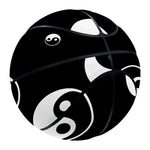 Black And White Yin Yang Pattern Print Basketball