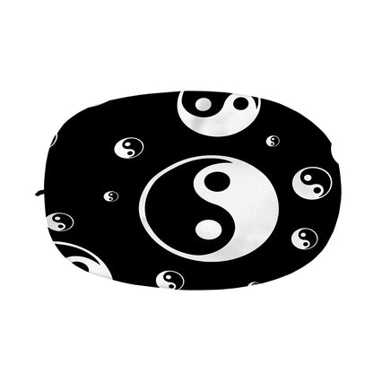 Black And White Yin Yang Pattern Print Car Side Mirror Covers