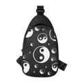 Black And White Yin Yang Pattern Print Sling Bag