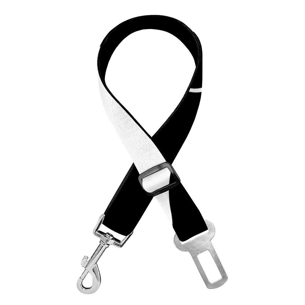 Black And White Yin Yang Pattern Print Dog Seat Belt