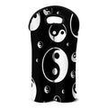 Black And White Yin Yang Pattern Print Double Neoprene Wine Tote