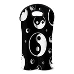 Black And White Yin Yang Pattern Print Double Neoprene Wine Tote