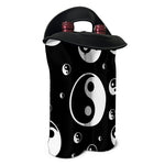 Black And White Yin Yang Pattern Print Double Neoprene Wine Tote