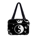 Black And White Yin Yang Pattern Print Double Strap Bible Bag