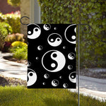 Black And White Yin Yang Pattern Print House Flag