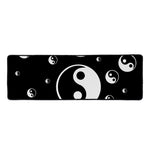 Black And White Yin Yang Pattern Print Long Kitchen Mat