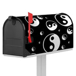 Black And White Yin Yang Pattern Print Mailbox Cover
