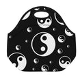 Black And White Yin Yang Pattern Print Neoprene Lunch Bag