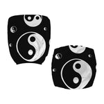 Black And White Yin Yang Pattern Print Office Chair Cover