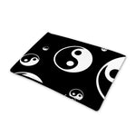 Black And White Yin Yang Pattern Print Pet Cooling Mat Cover