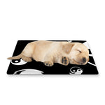 Black And White Yin Yang Pattern Print Pet Cooling Mat Cover