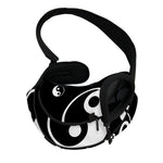 Black And White Yin Yang Pattern Print Pet Sling Carrier
