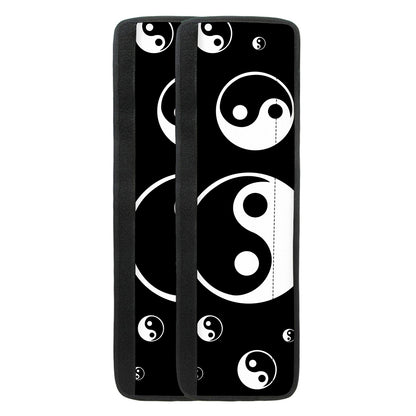 Black And White Yin Yang Pattern Print Refrigerator Handle Covers