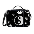 Black And White Yin Yang Pattern Print Shoulder Strap Bible Bag