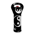 Black And White Yin Yang Pattern Print Single Neoprene Wine Tote