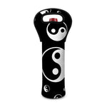 Black And White Yin Yang Pattern Print Single Neoprene Wine Tote